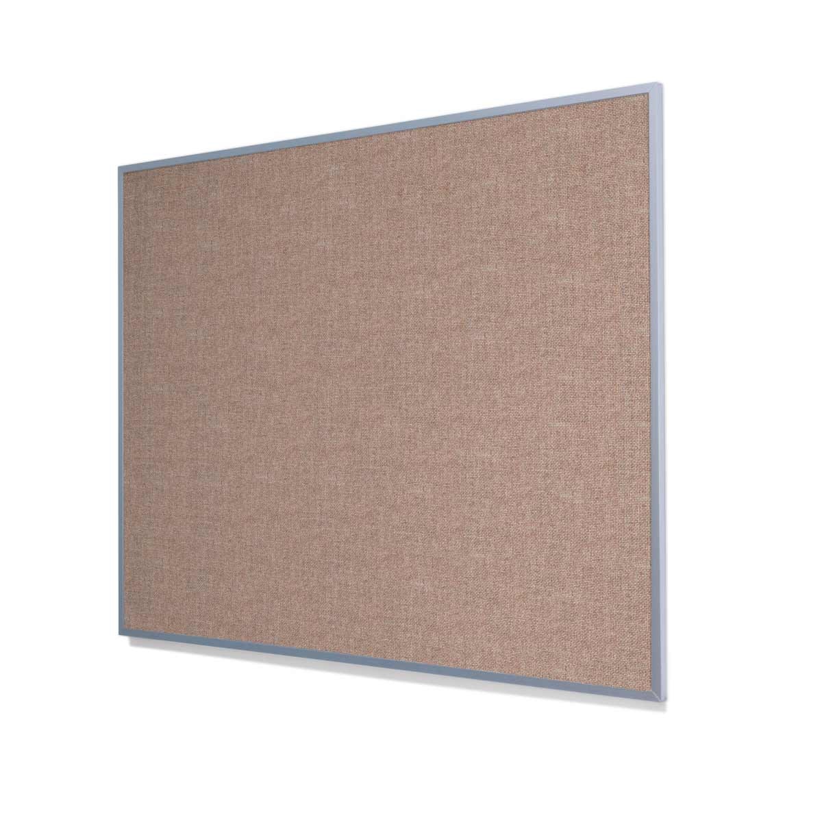 Guilford of Maine FR701 Cherry Neutral Cork Board with Narrow Light Aluminum Frame